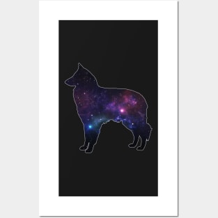 Galaxy Groenendael Silhouette Posters and Art